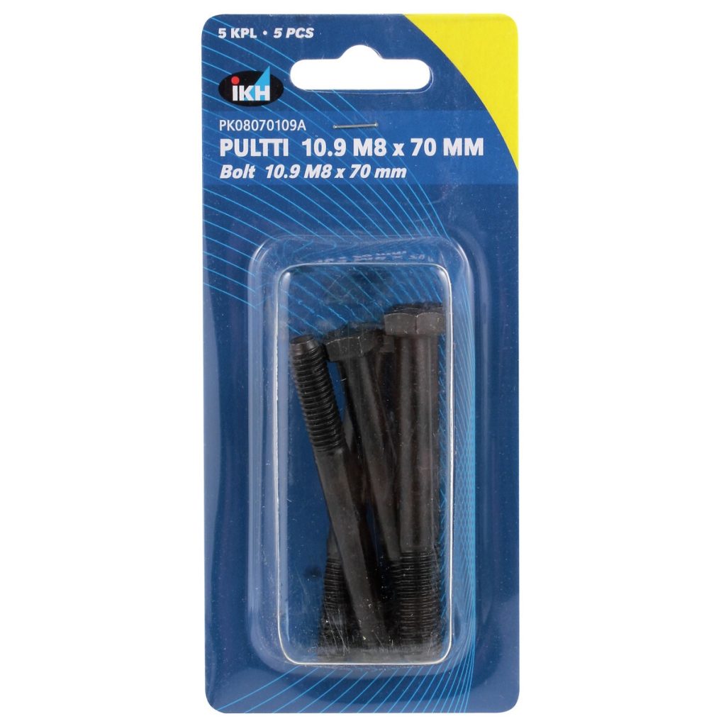 Skrūve m8x70 10.9 5gab din931