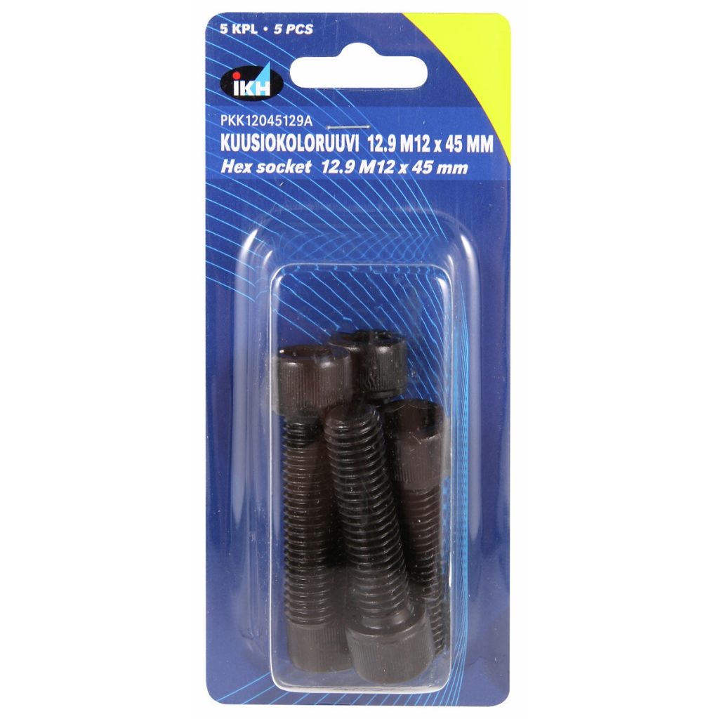 Skrūve ar galvu m12x45 12,9 5gab din912