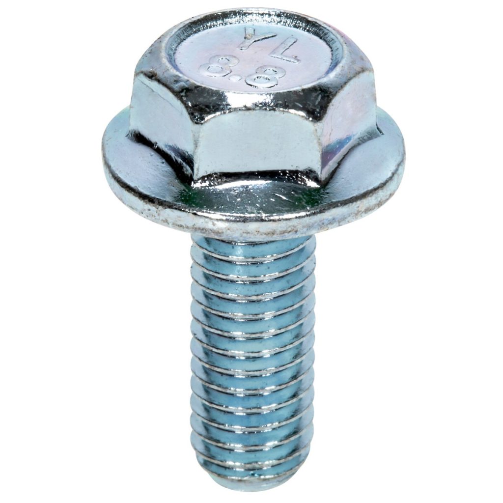 Sešstūra atloka skrūve m6x12mm 8.8 5gab din6921