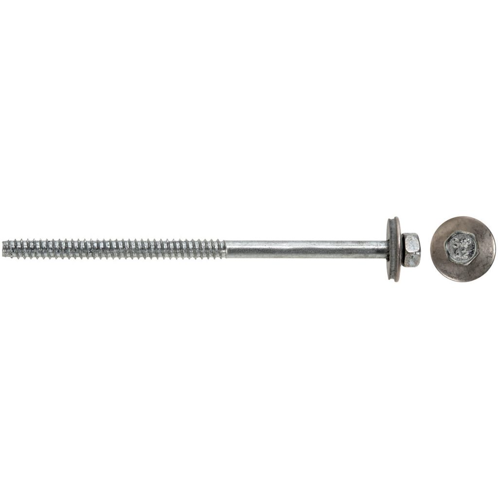 Fasādes celtniecības skrūve 6,3x115mm a2 5gab epdm