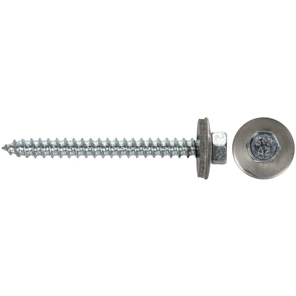 Fasādes celtniecības skrūve 6,5x50mm a2 200gab epdm