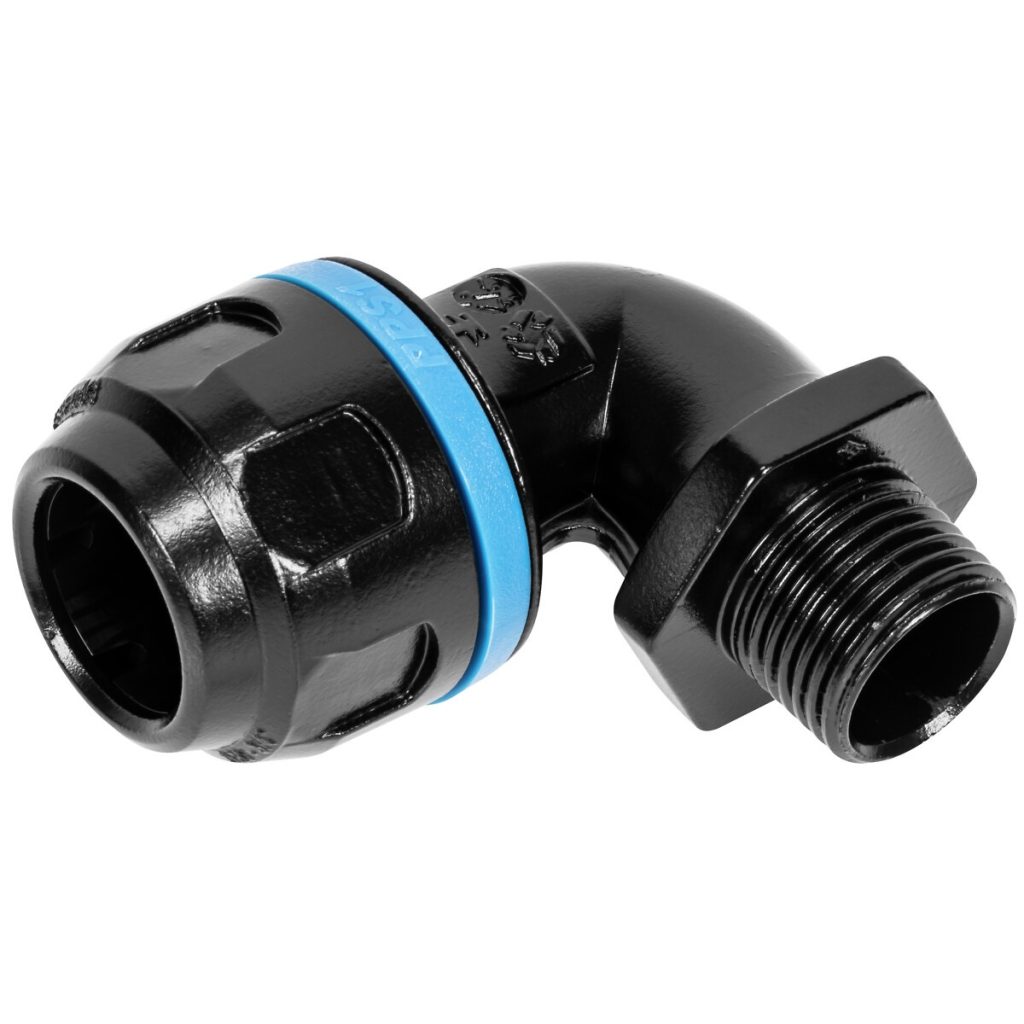 VĪTŅGRIEZUMA SAVIENOJUMS 25 MM-G1/2 ĀRĒJAIS 90 PPS1
