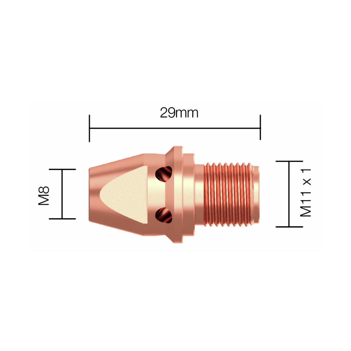 Kontakta uzgaļa adapteris m8 5gab m11x1
