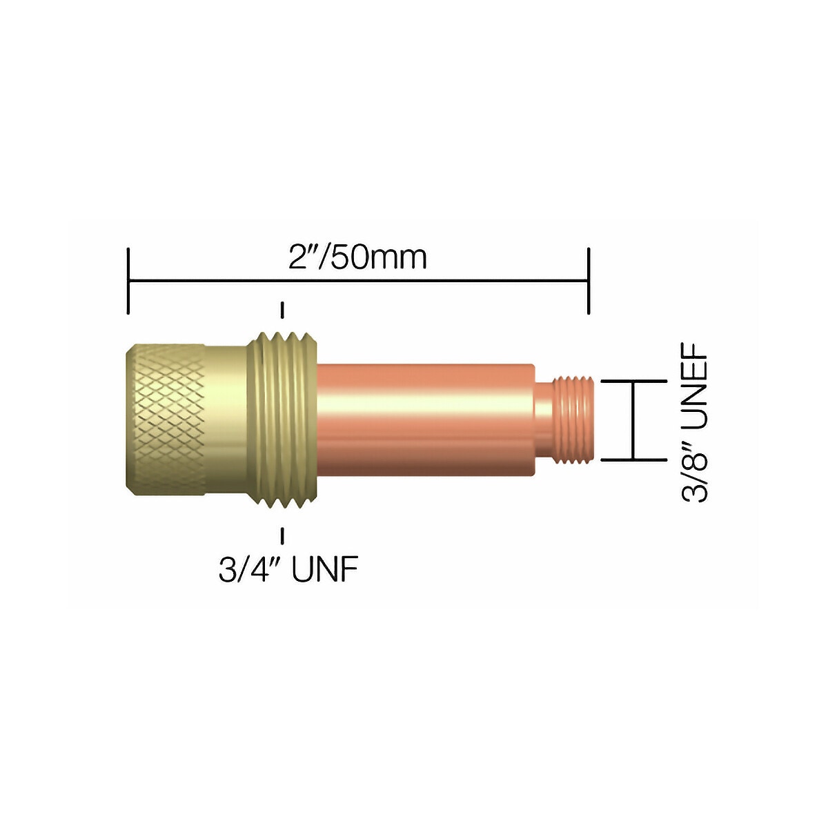 Gāzes objektīva korpuss 1/8''/3,2 mm