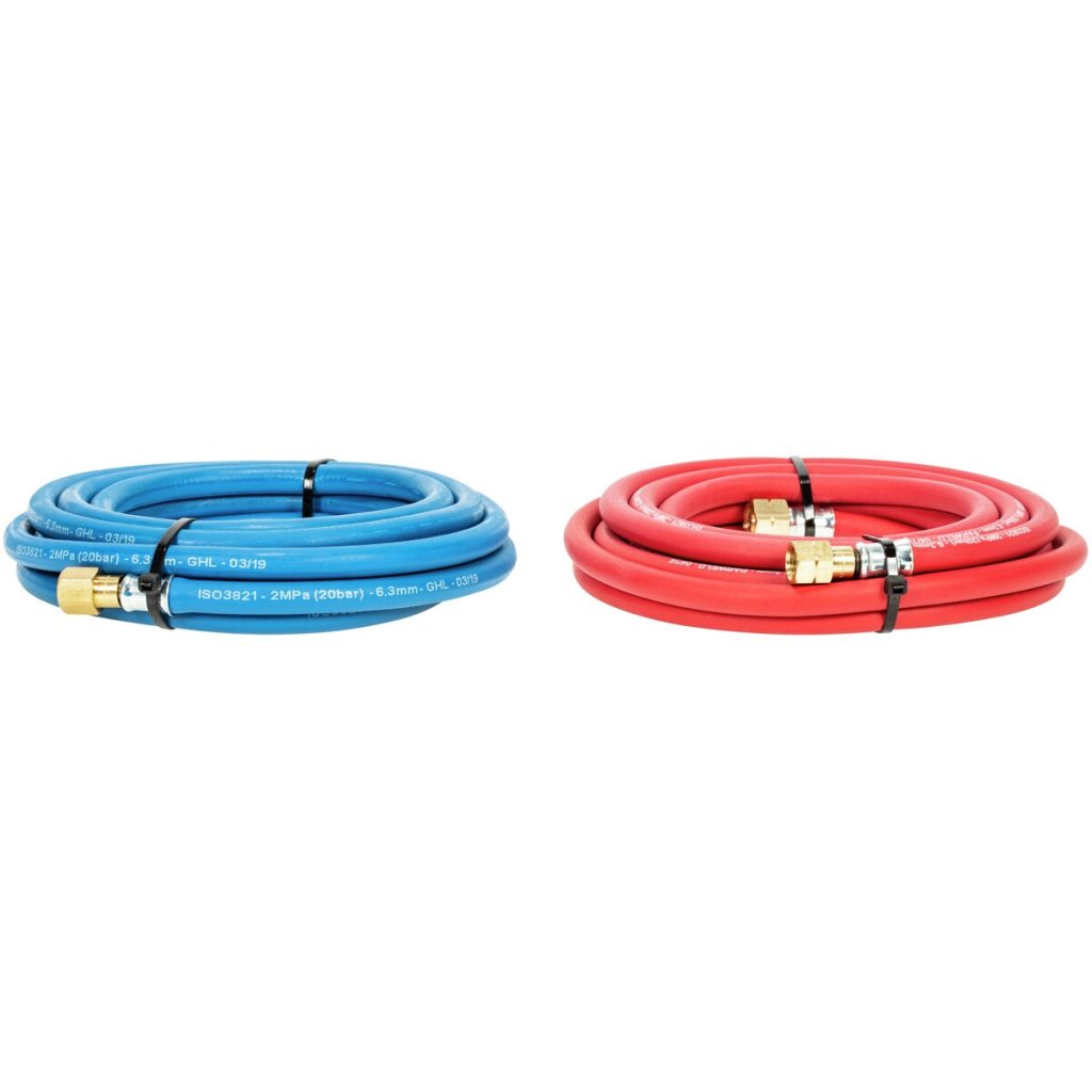 Metināšanas šļūtene 5m/6mm 1/4″ skābeklis / acetilēns