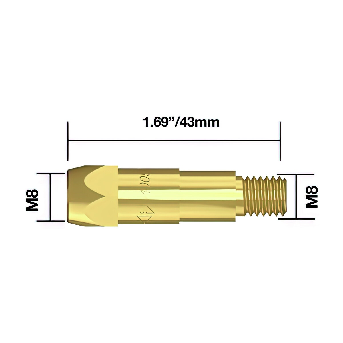 Uzgaļa adapteris m8 5 gab.