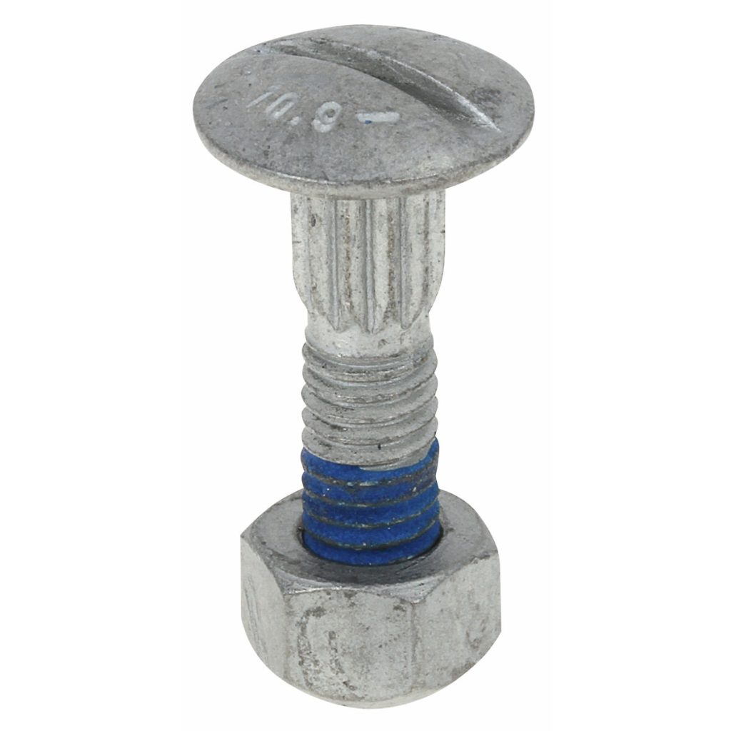 Peļu sekcijas skrūve+ uzgrieznis m6x22mm