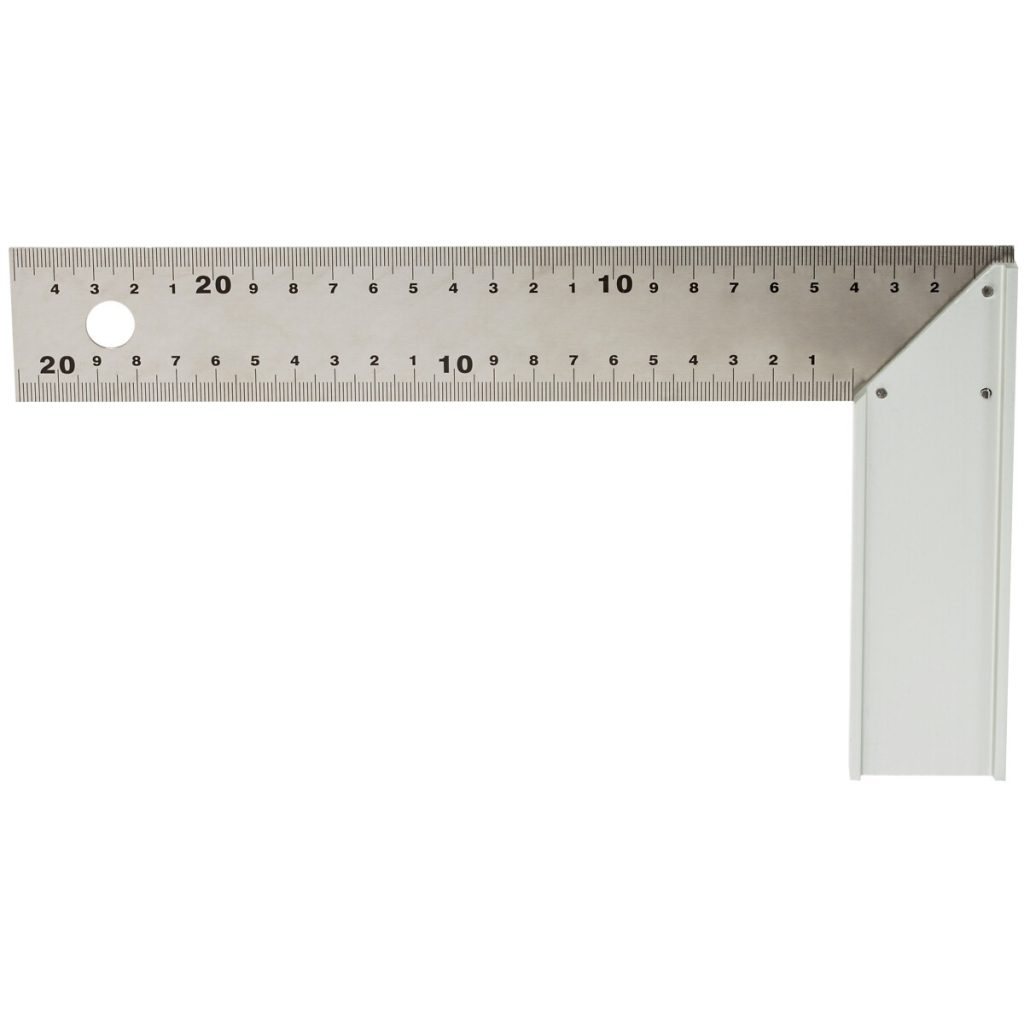NAMDARA KVADRĀTS 250 MM TĒRAUDS / ALUMĪNIJS