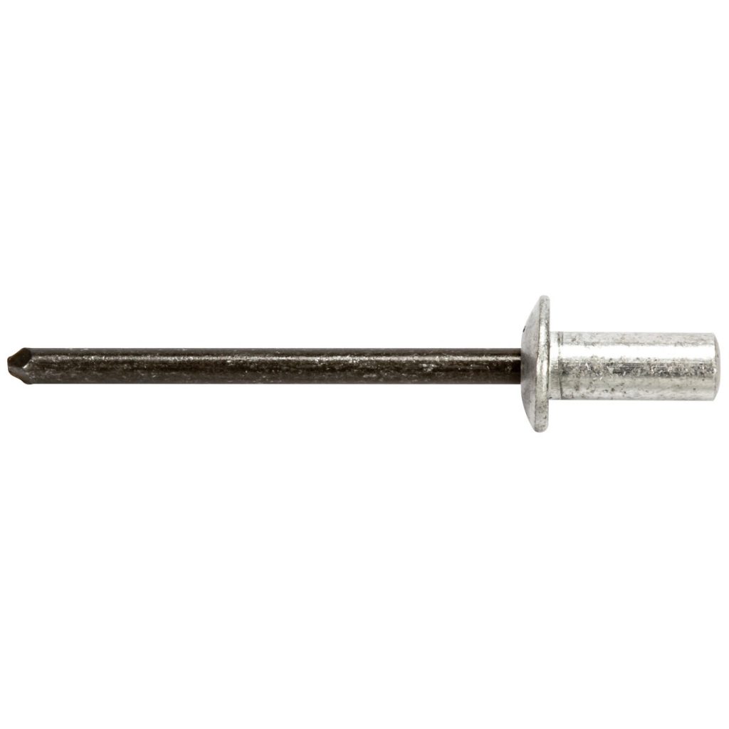 Slēptā kniede 4×9,5 mm/25 gab. noslēgts tērauds/alu