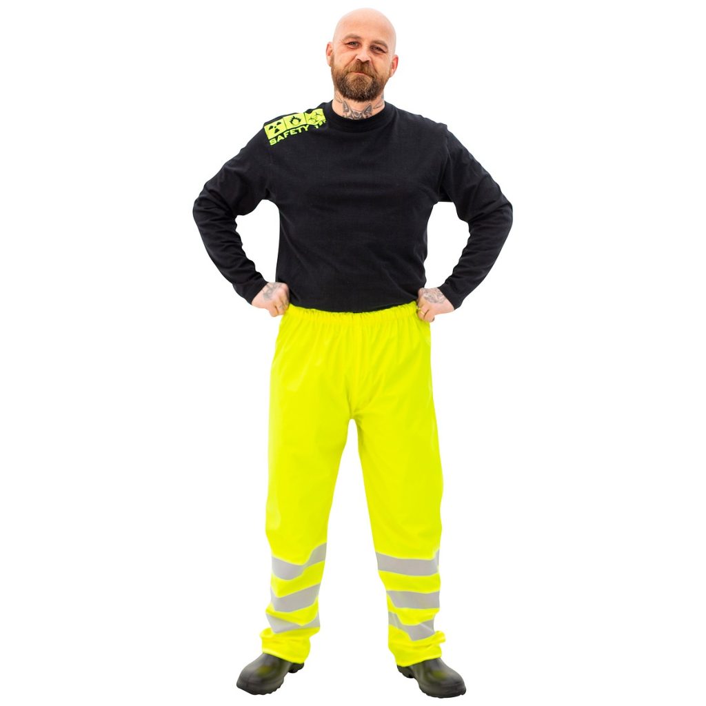 Lietus bikses xl pronssi fl.dzeltens cl2 en20471