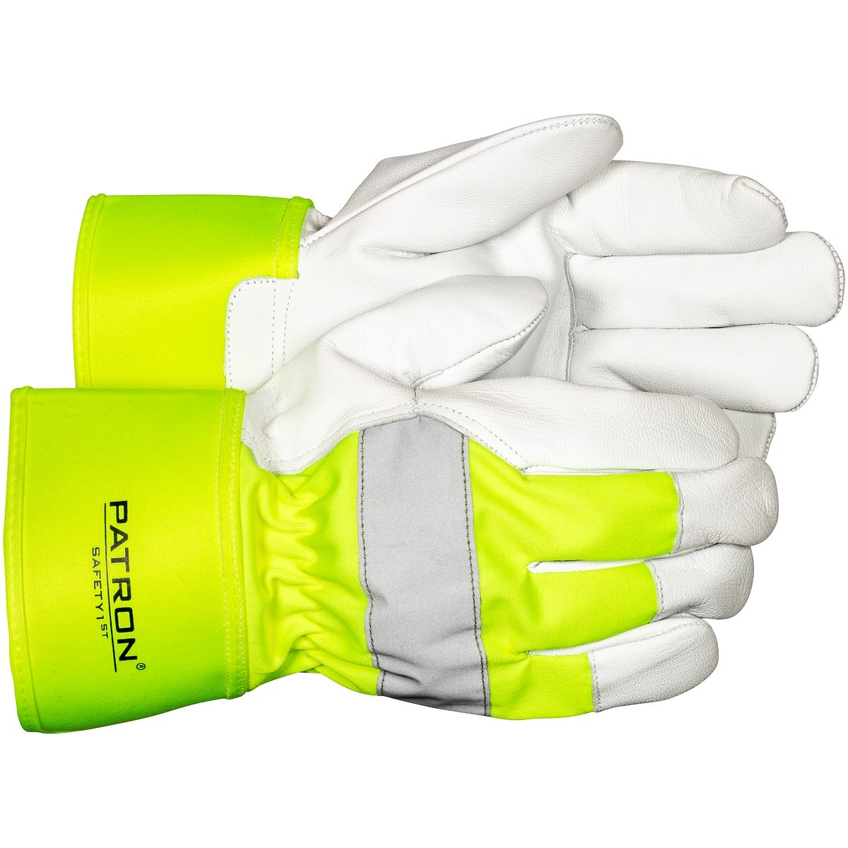 Darba cimdi 10 hi-vis ādas drošības aproce