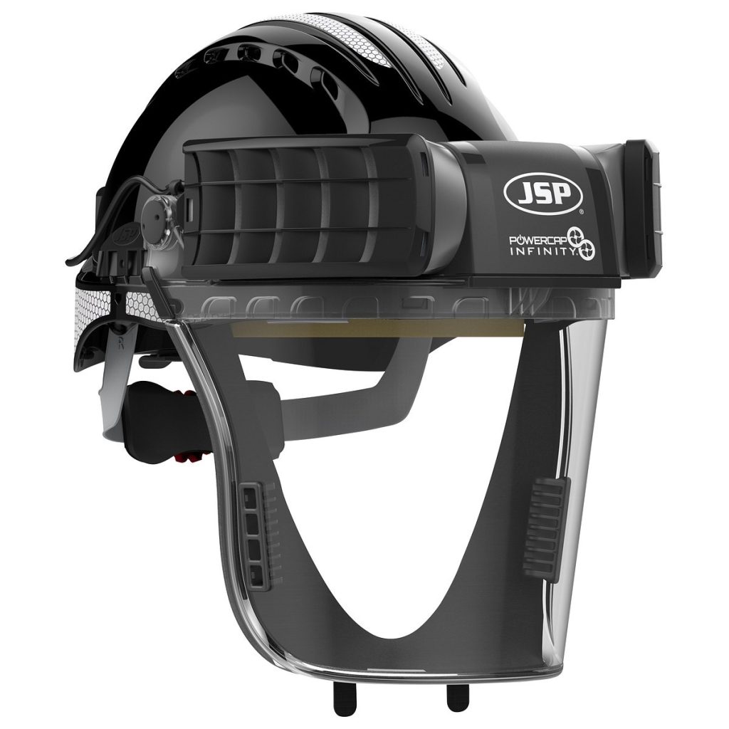 Powercap infinity respirators komplektā