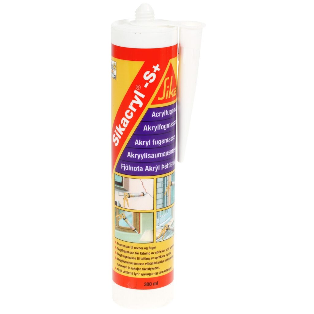 Acrylmass 300ml balts sikacryl s+