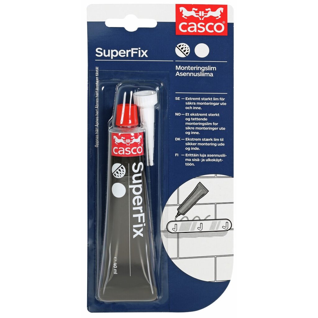 Montāžas līmes 40ml superfix+ mini balts