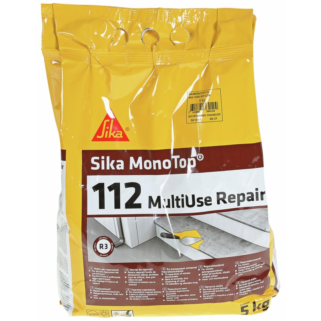 Ātrā fiksācija betona 5kg betona monotop-112