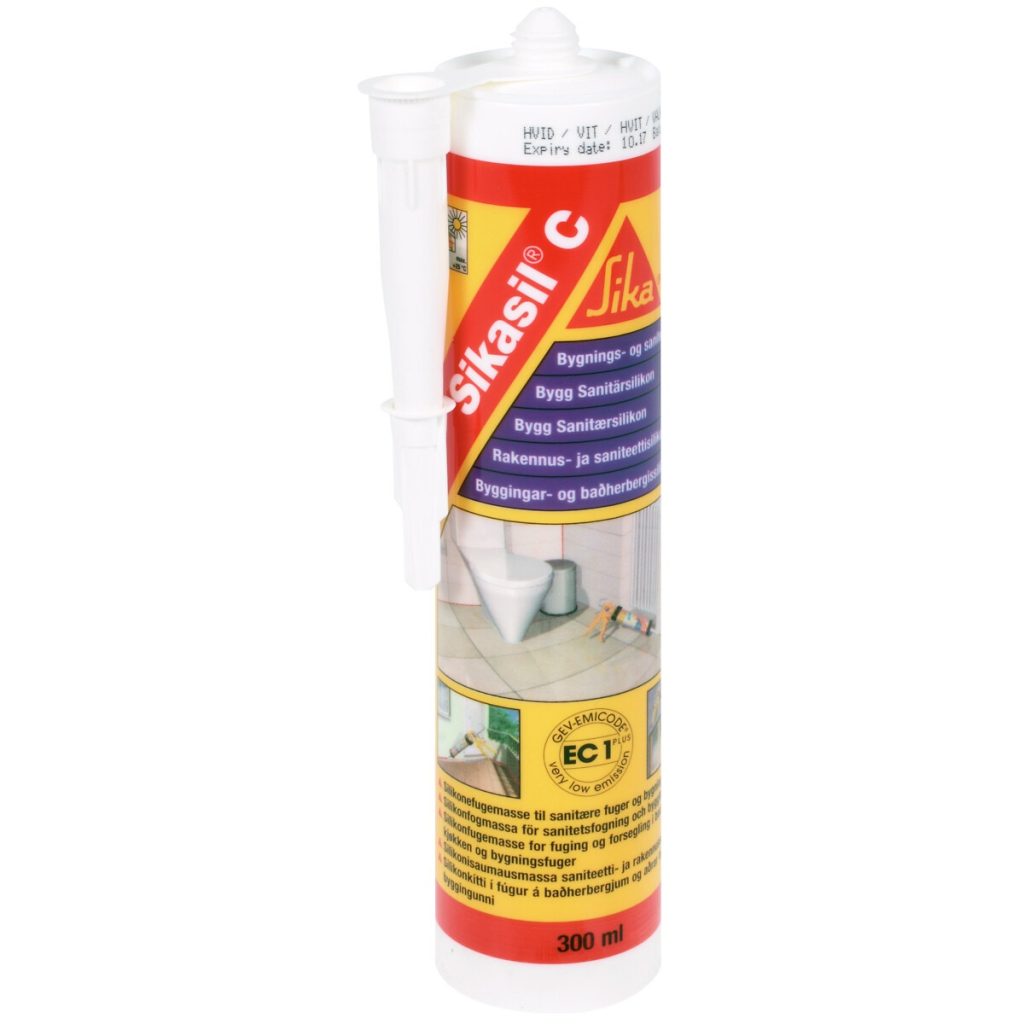 Sanitārsilikona balts 300ml sikasil c