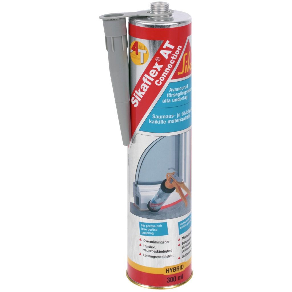 Šuvju hermētiķis pelēks 300ml sikaflex at-c