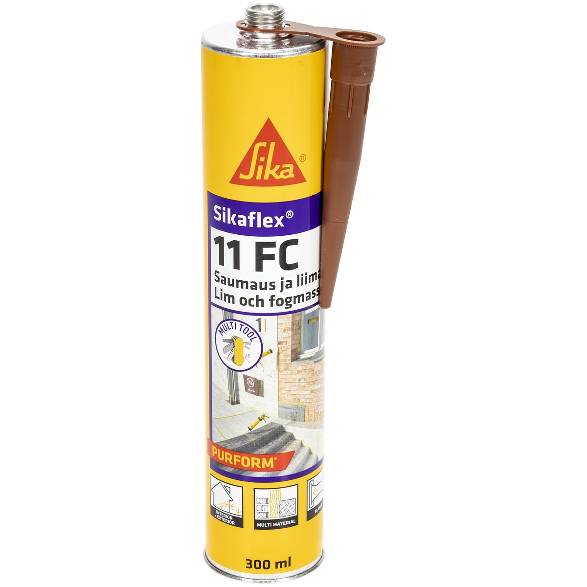 PU PASTA BRŪNA 300ML SIKAFLEX 11FC PURFORM