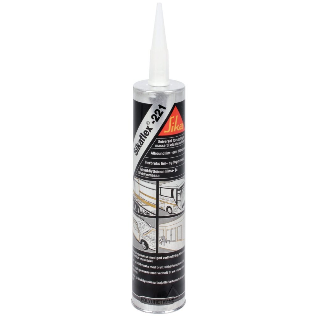 Adhensive/ hermētiķis pu melns 300ml sikaflex 221