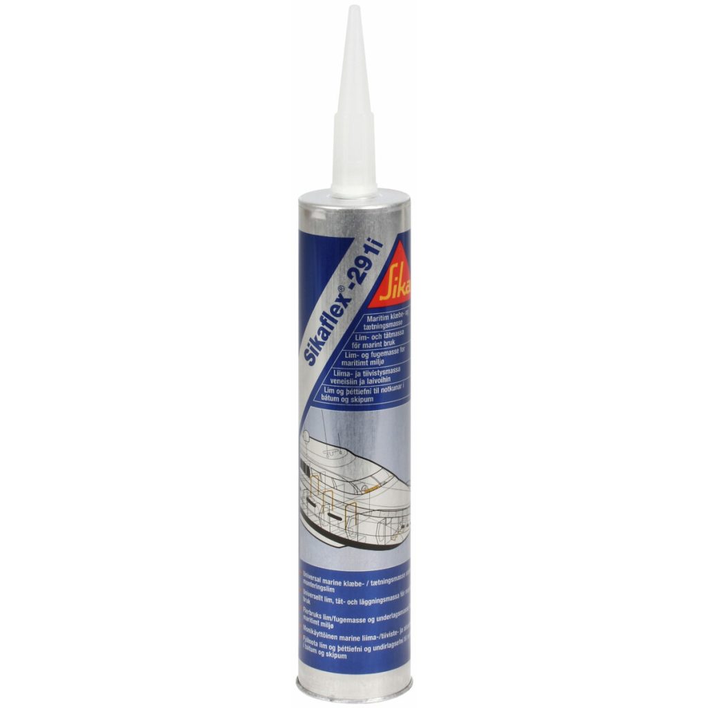 Adhensive / hermētiķis laivu balti 300ml sikaflex 291i