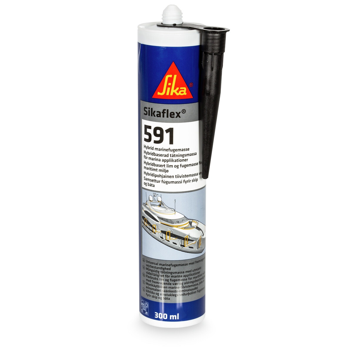 Adhensive / hermētiķis laivu melns 300ml