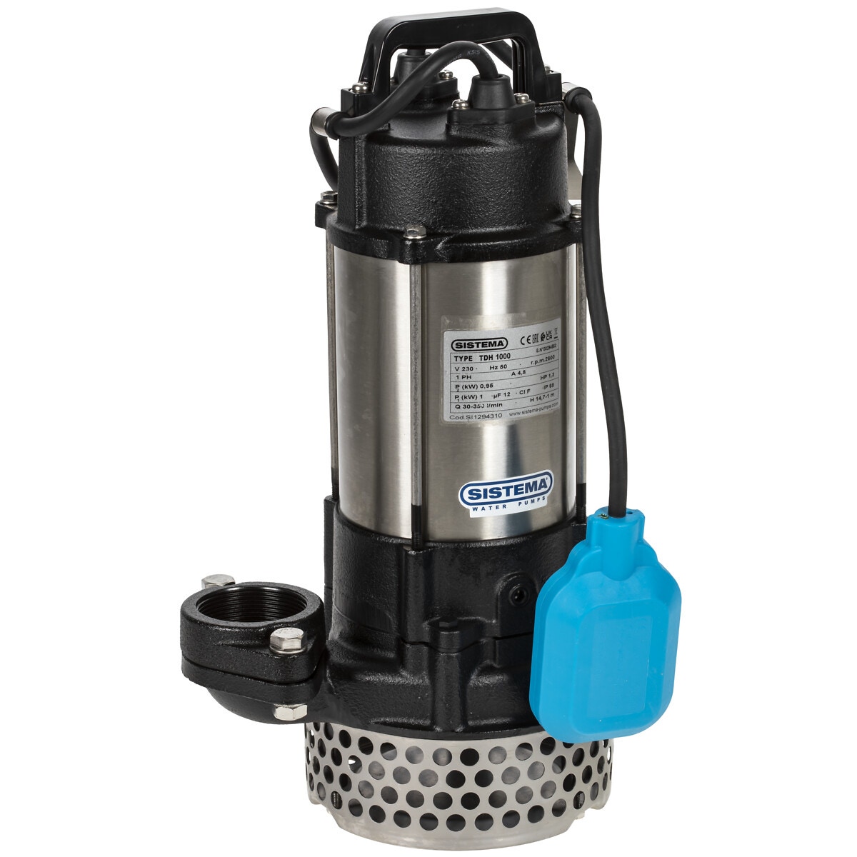 Iegremdējamais sūknis inox/cast tdh1000 1000w / 230v