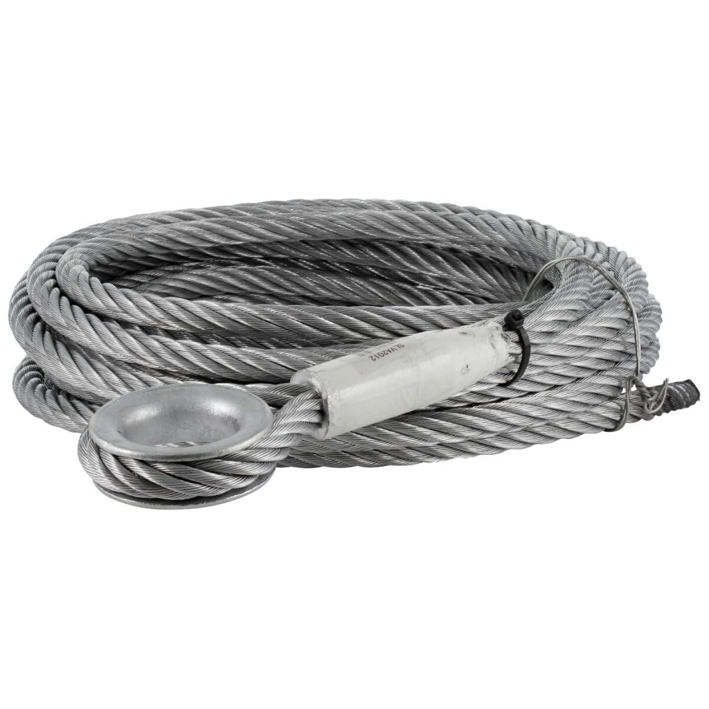 Konteineru stiepļu troses 20t 16mm x 12m balts