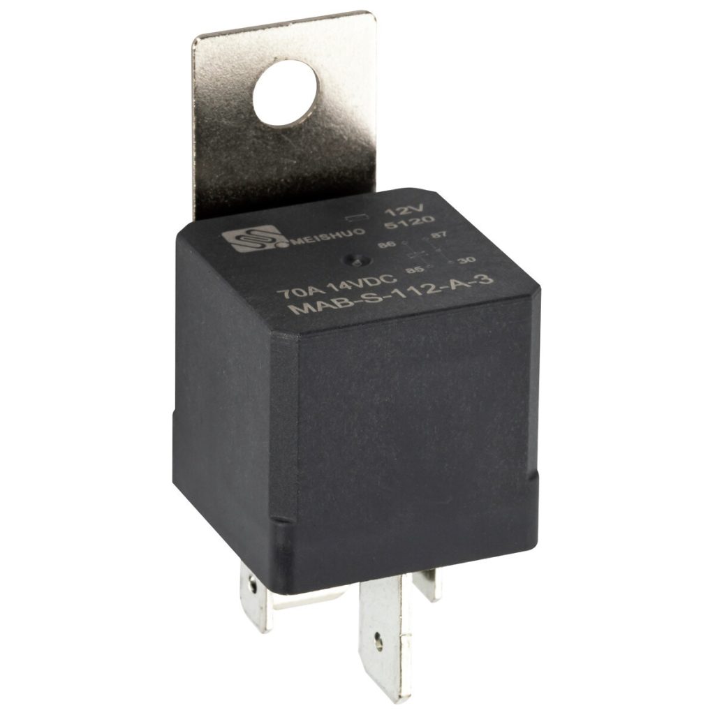Pārslēgšanas relejs 4-pin 12v 70a