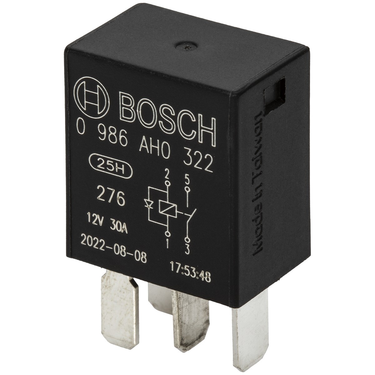 Mikrorelay 4-pin 12v 30a ar diode