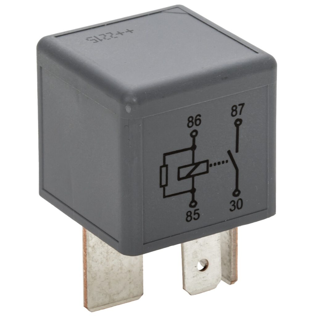 PĀRSLĒGŠANAS RELEJS 4-PIN 12V 70A AR REZISTORU