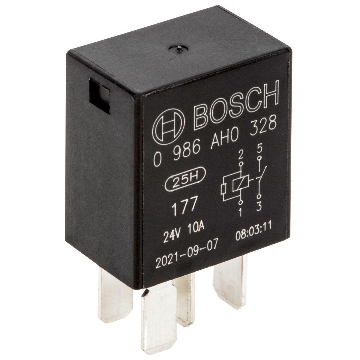 Mikrorelay 4-pin 24v 10a ar rezistors