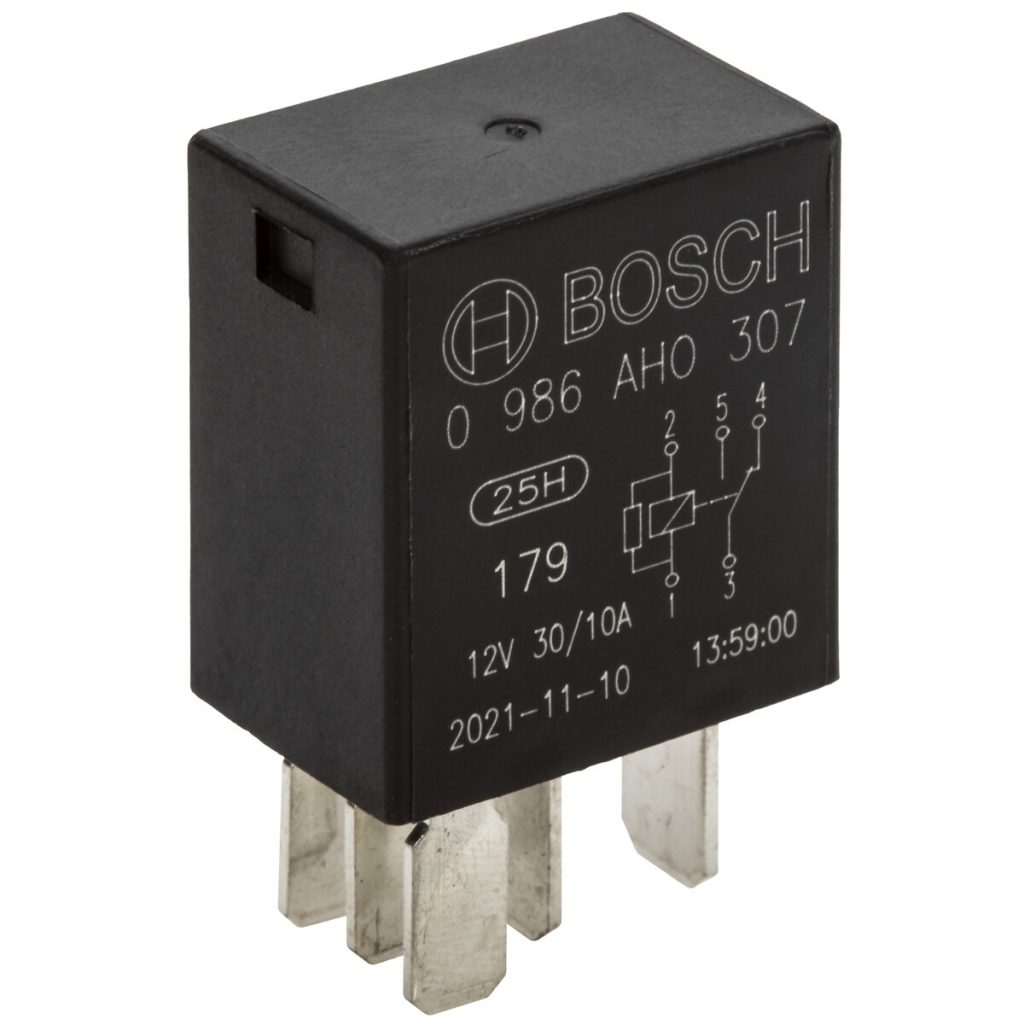 Mikrorelay 5-pin 12v 30/10a ar rezistors