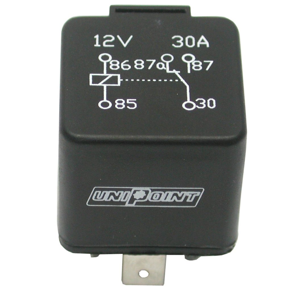 Pārslēgšanas relejs 5-pin 12v 30/40a