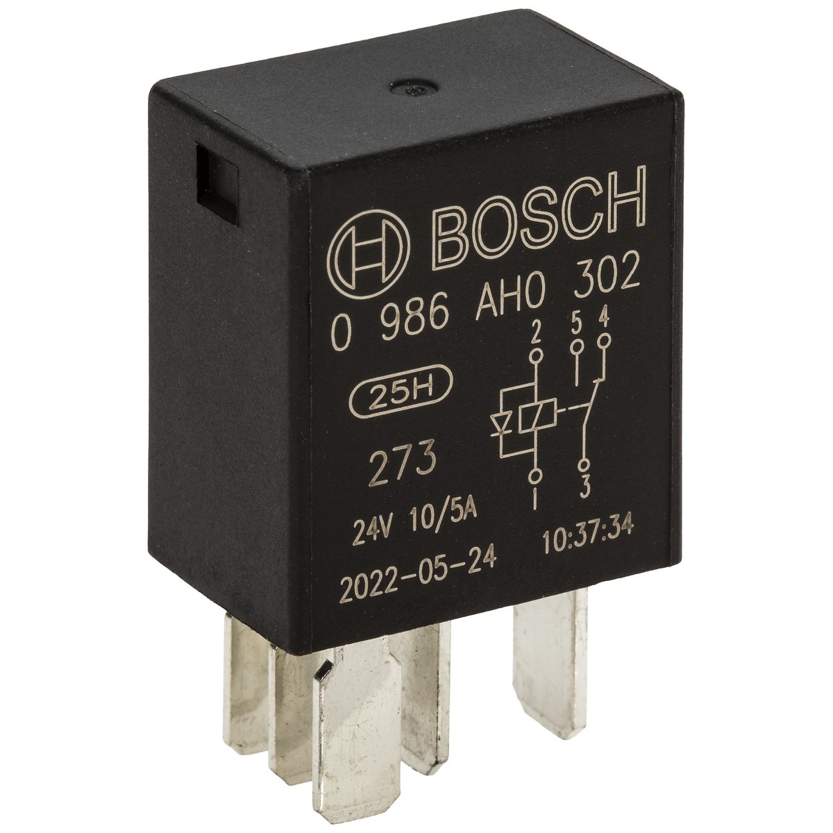 Mikrorelay 5-pin 24v 10/5a ar diode