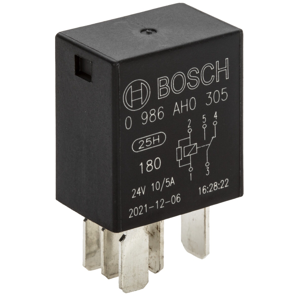 Mikrorelay 5-pin 24v 10/5a ar rezistors