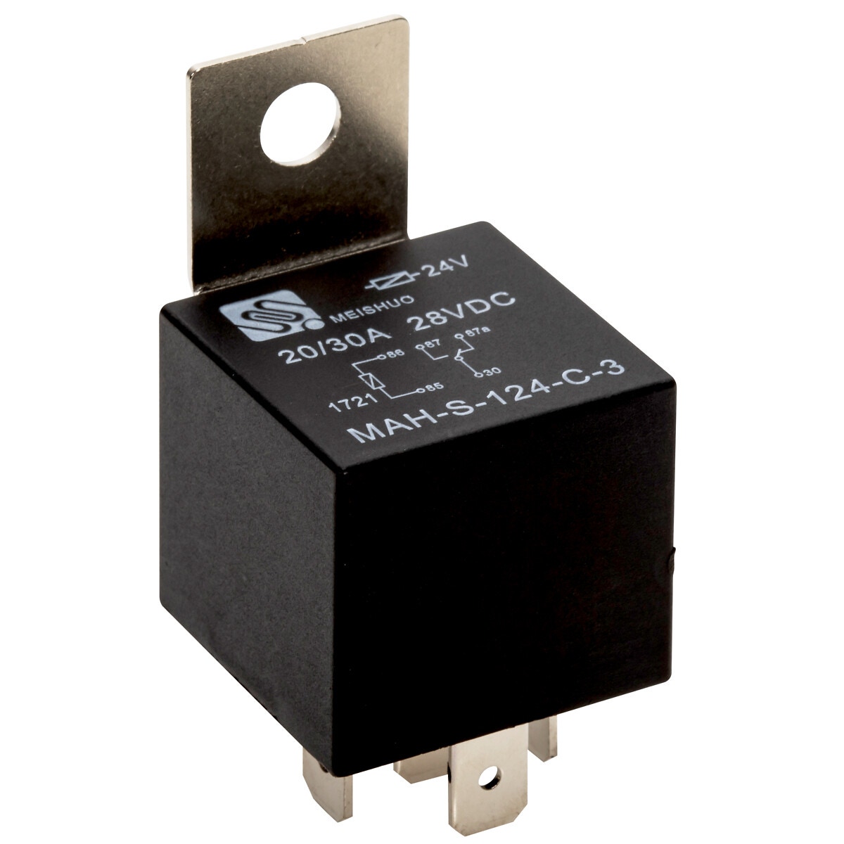 Pārslēgšanas relejs 5-pin 24v 20/30a