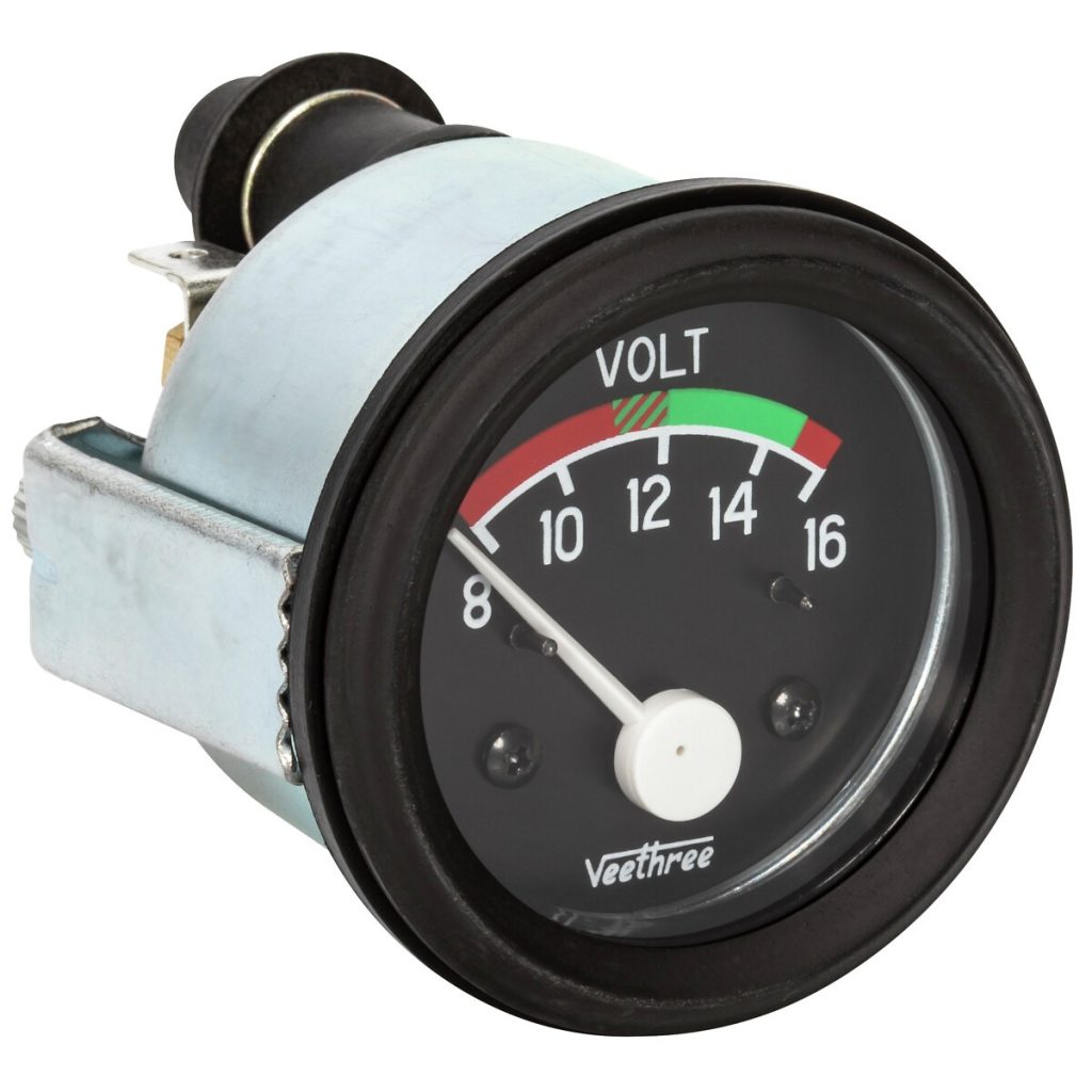 Voltmetrs 8-16 V universāls