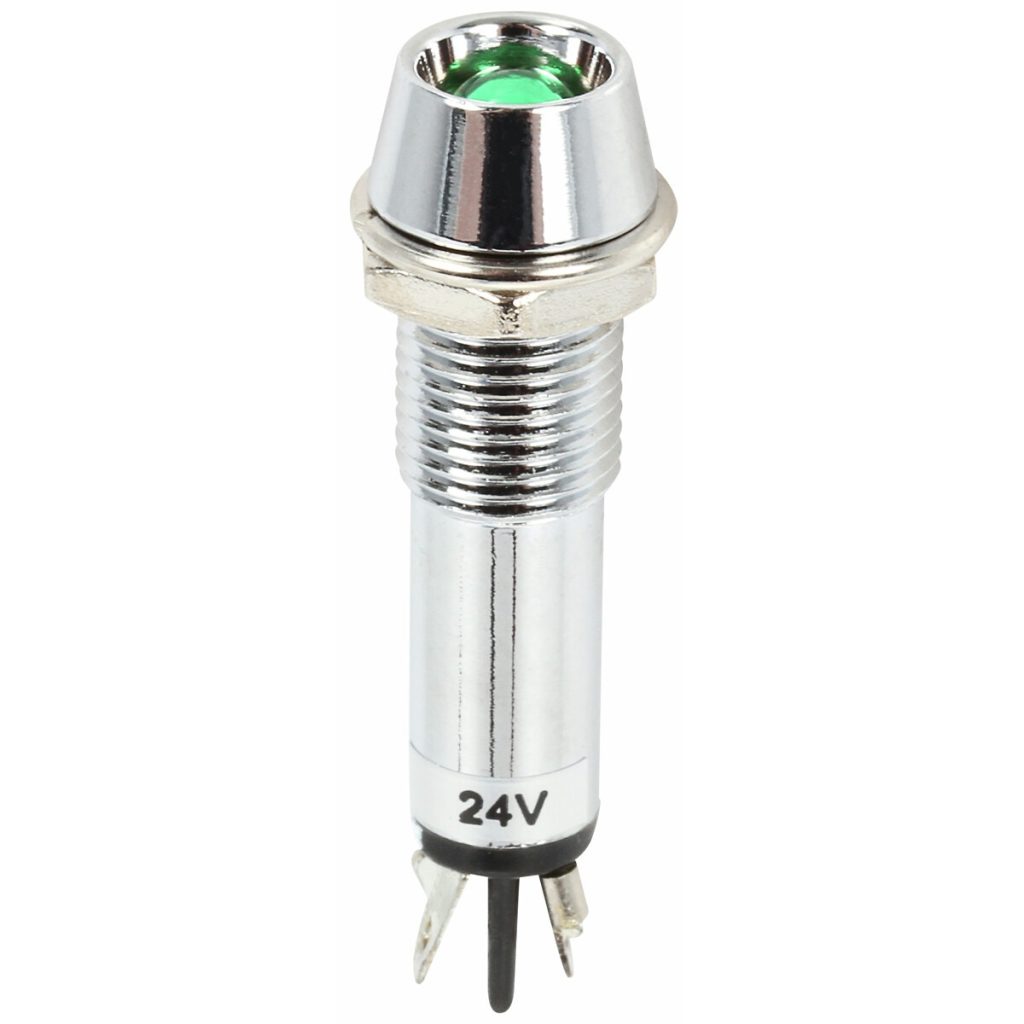 Indikatora gaisma 24v 9,8 zaļš
