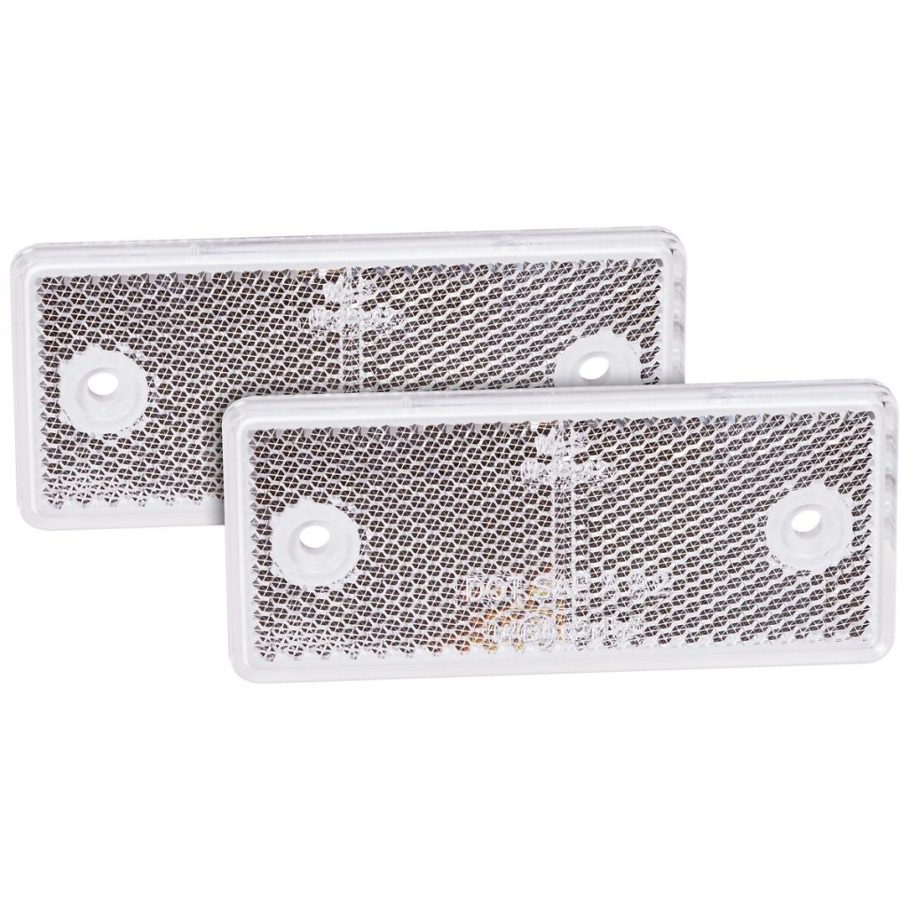 Atstarotājs 96x42mm balts montāžas caurumi 2 gab.