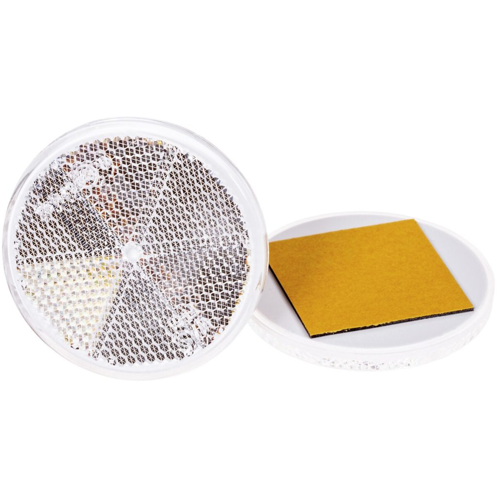 Atstarotāja balts apaļš 61mm pašlīmējošs 2gab.