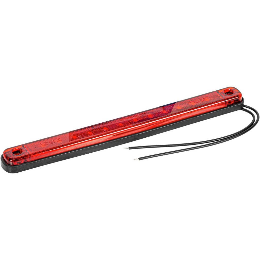 Aizmugures gala kontūrgaismas gaisma LED sarkans 12-24v