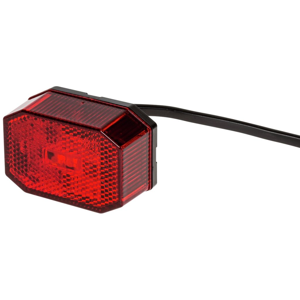 Sānu gabarītgaismas lukturis flexipoint i sarkans led 12-24v