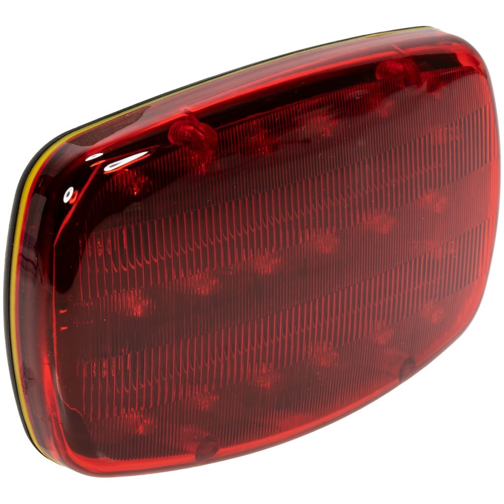 LED AIZMUGURĒJĀ UN BRĪDINĀJUMA SARKANĀ GAISMA