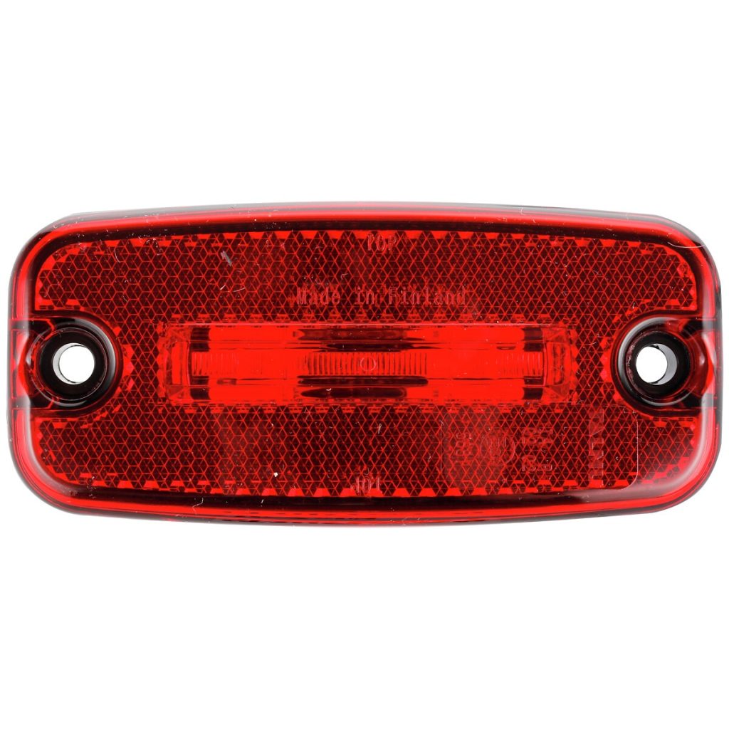 Sānu gabarītgaismas lukturis LED sarkans 12v 5,0m