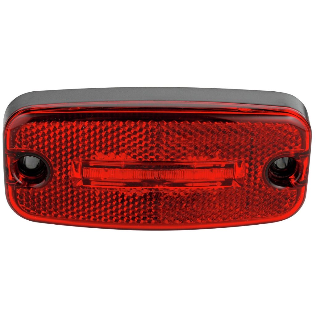 Sānu gabarītgaismas lukturis LED sarkans 24v 5,0m