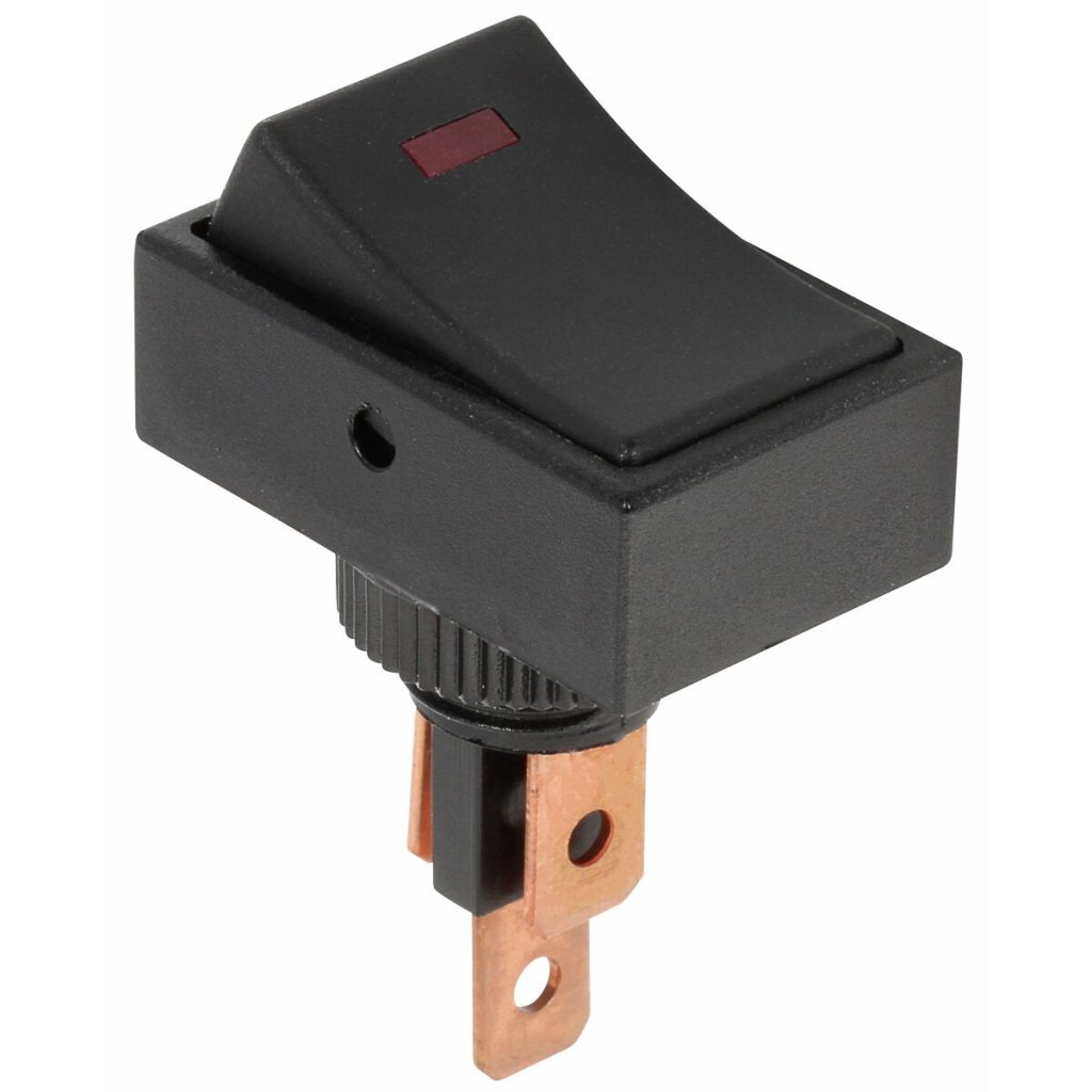 Rocker slēdzis 20a 12v LED sarkans