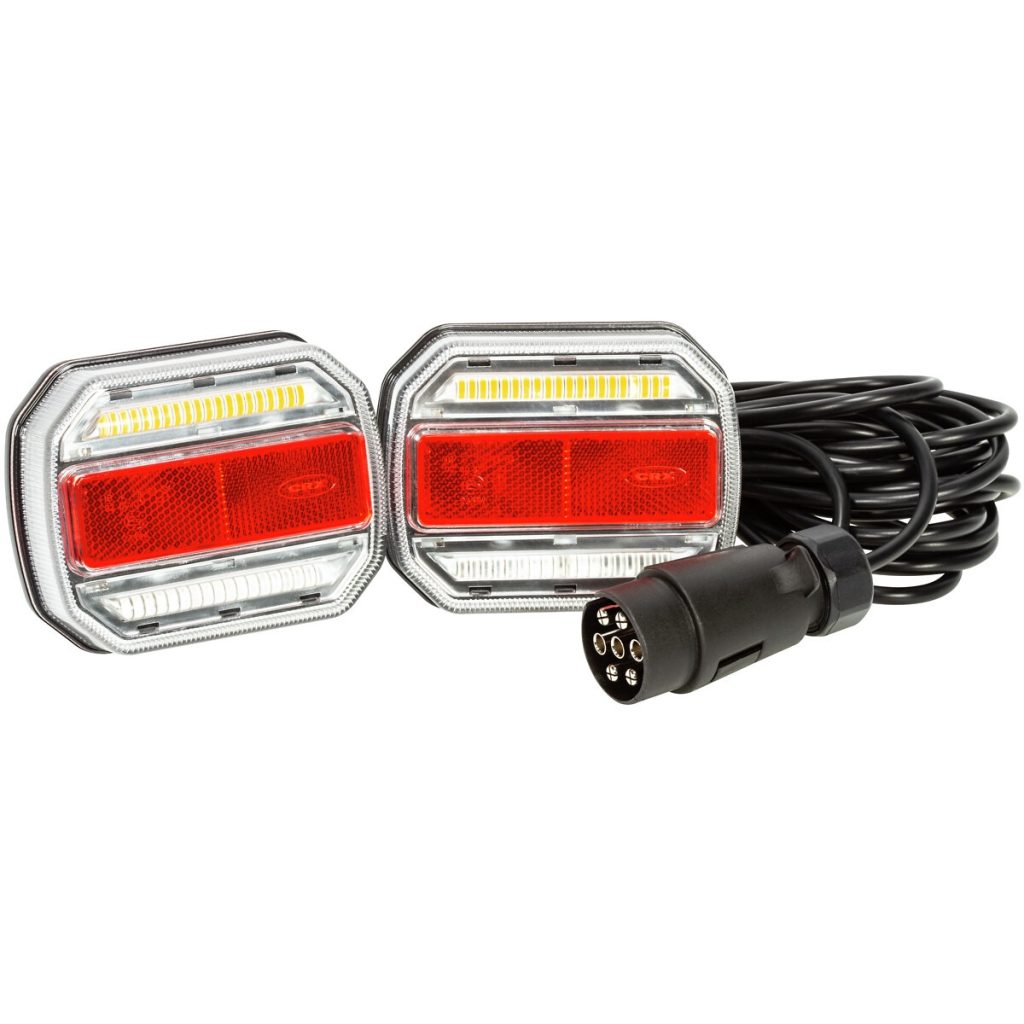 Piekabes LED gaismas komplekts 7,5m 12-24v