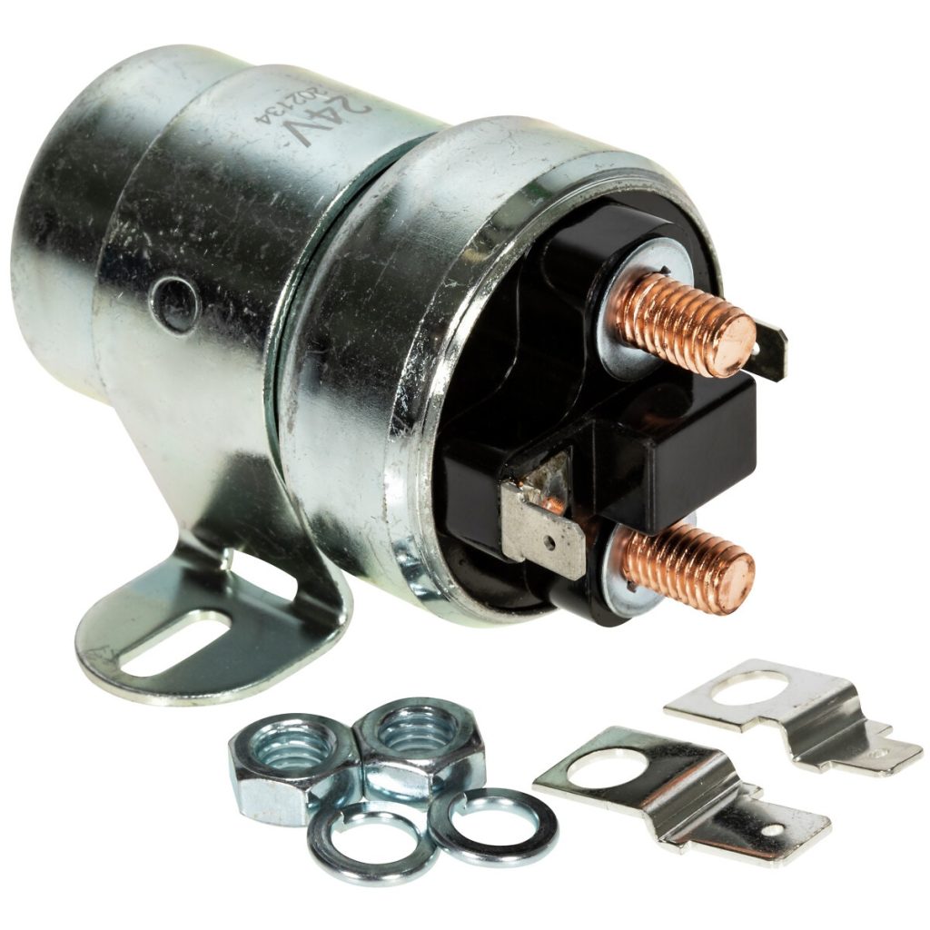 SOLENOĪDS 24V 50A (500A) 4-PIN