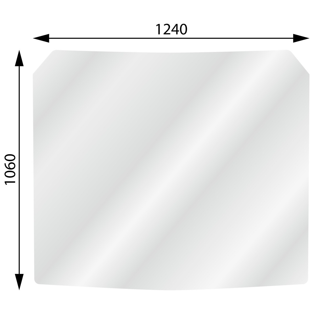 VĒJSTIKLS VOLVO BM L50 – L330 B, C, D, E