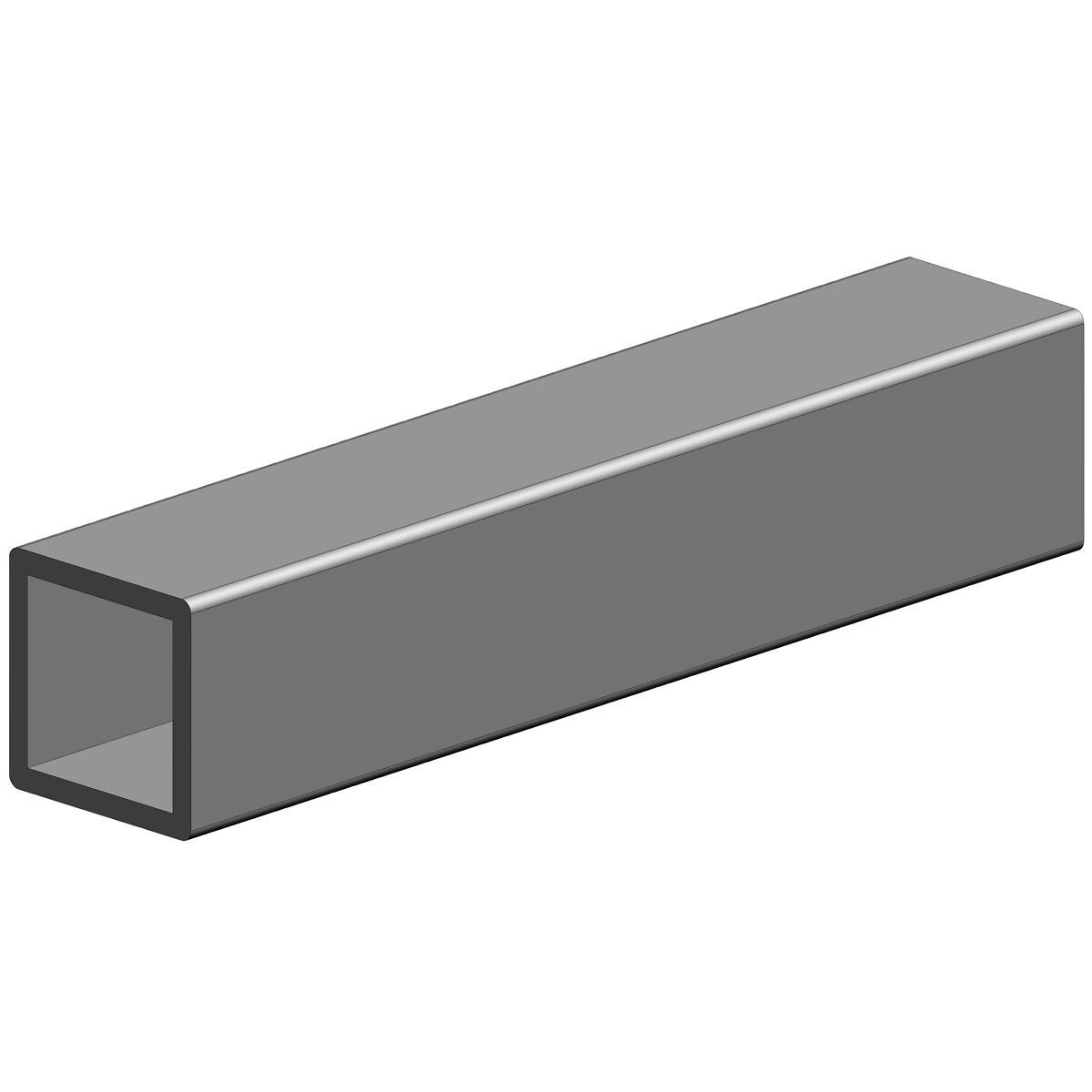 Tērauda kvadrātveida caurule 20x20x1,5x2000mm